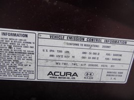 2009 Acura TSX Purple Sedan 2.4L AT #A22623